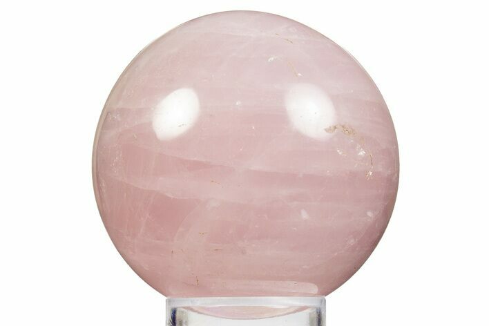 Polished Rose Quartz Sphere - Madagascar #323567